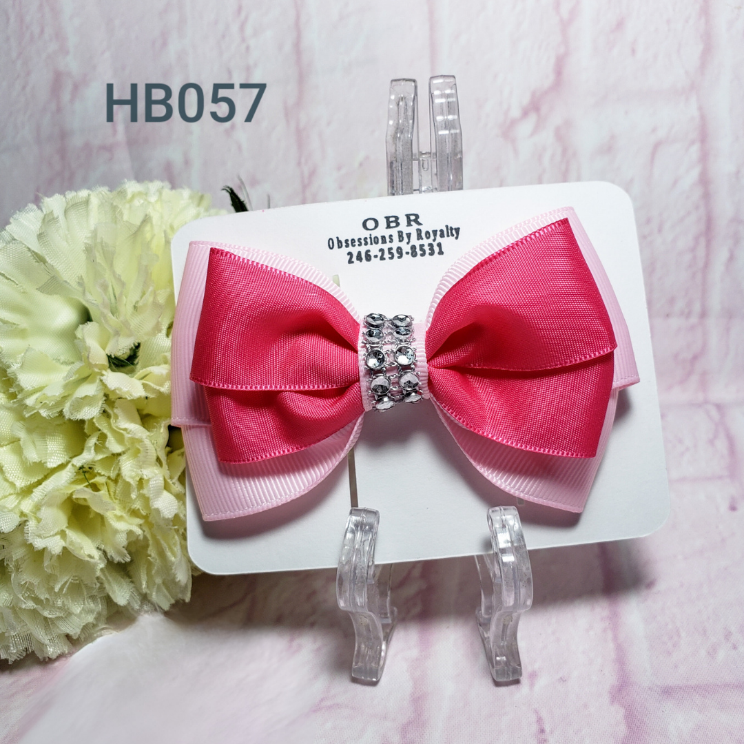 Amber Hair Clip Bow