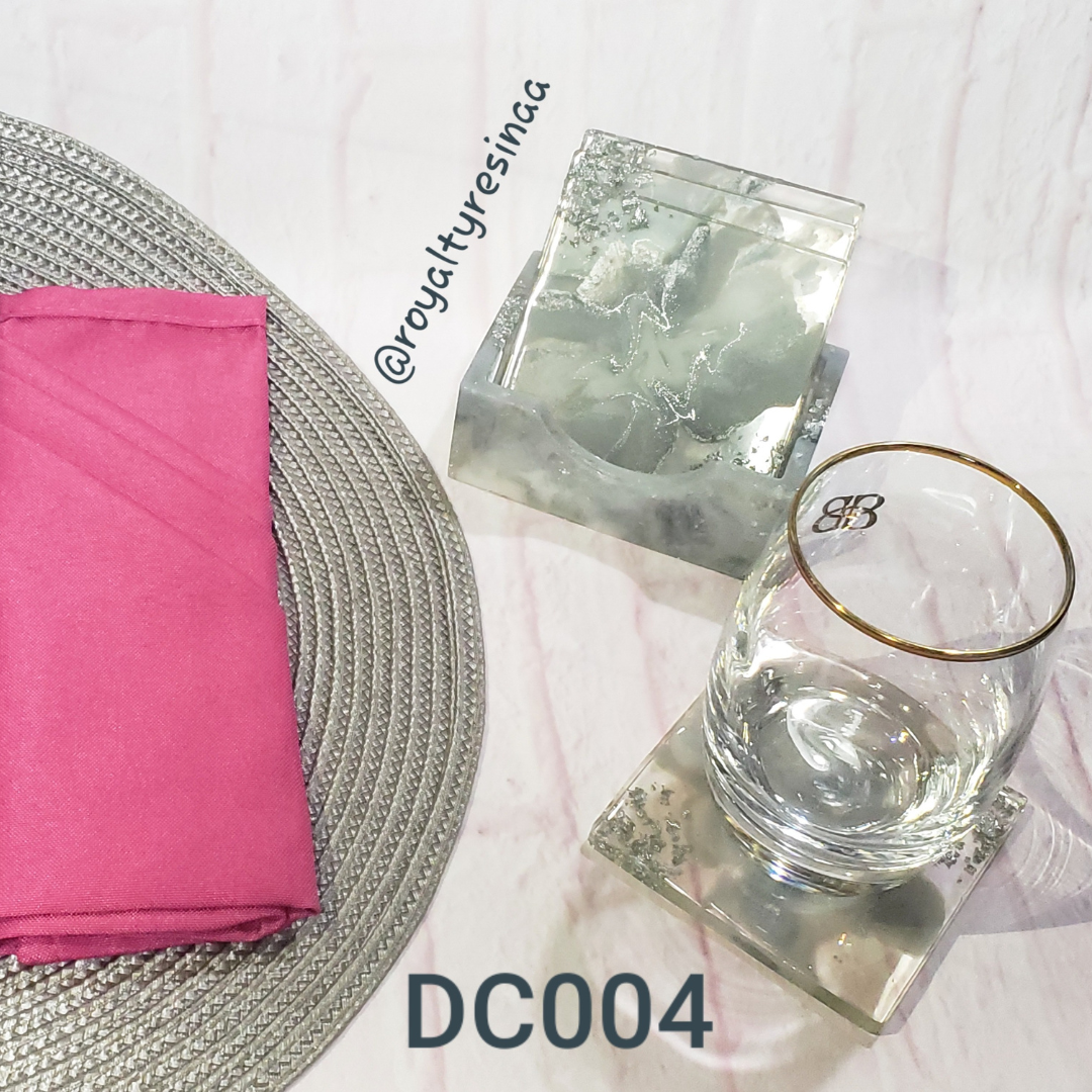 (4) Square Drink Coasters