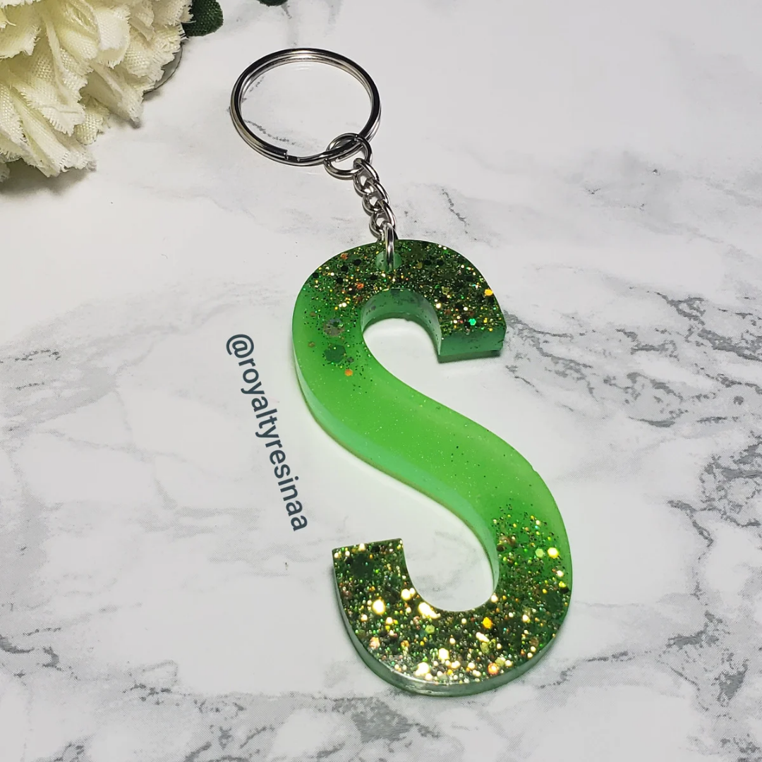 Large letter keychain