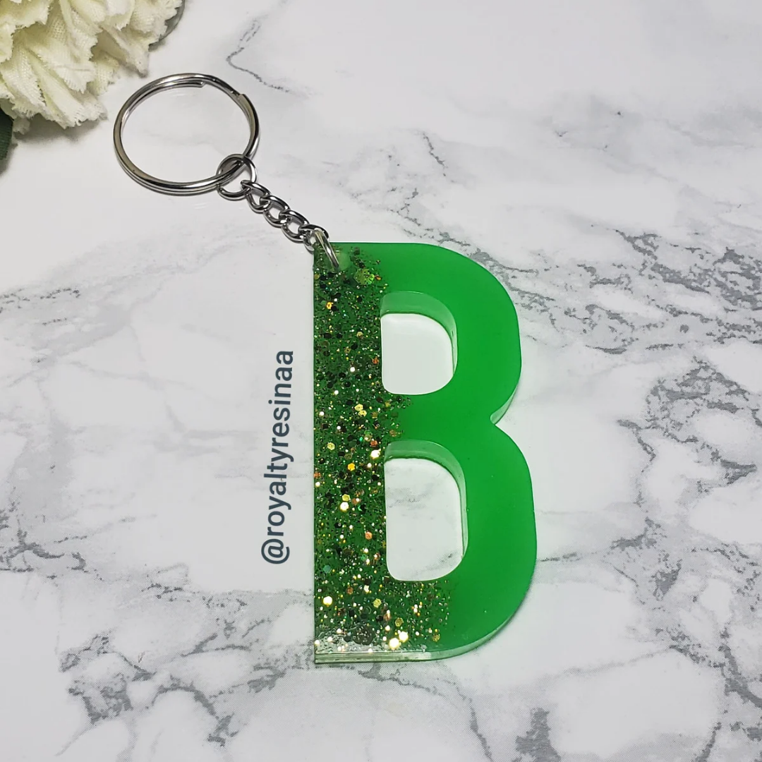 Large letter keychain