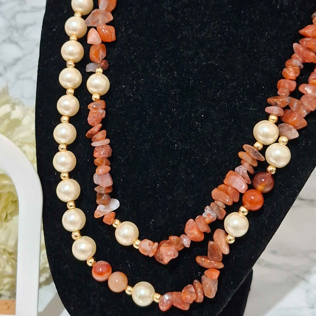 Carnelian & Pearls