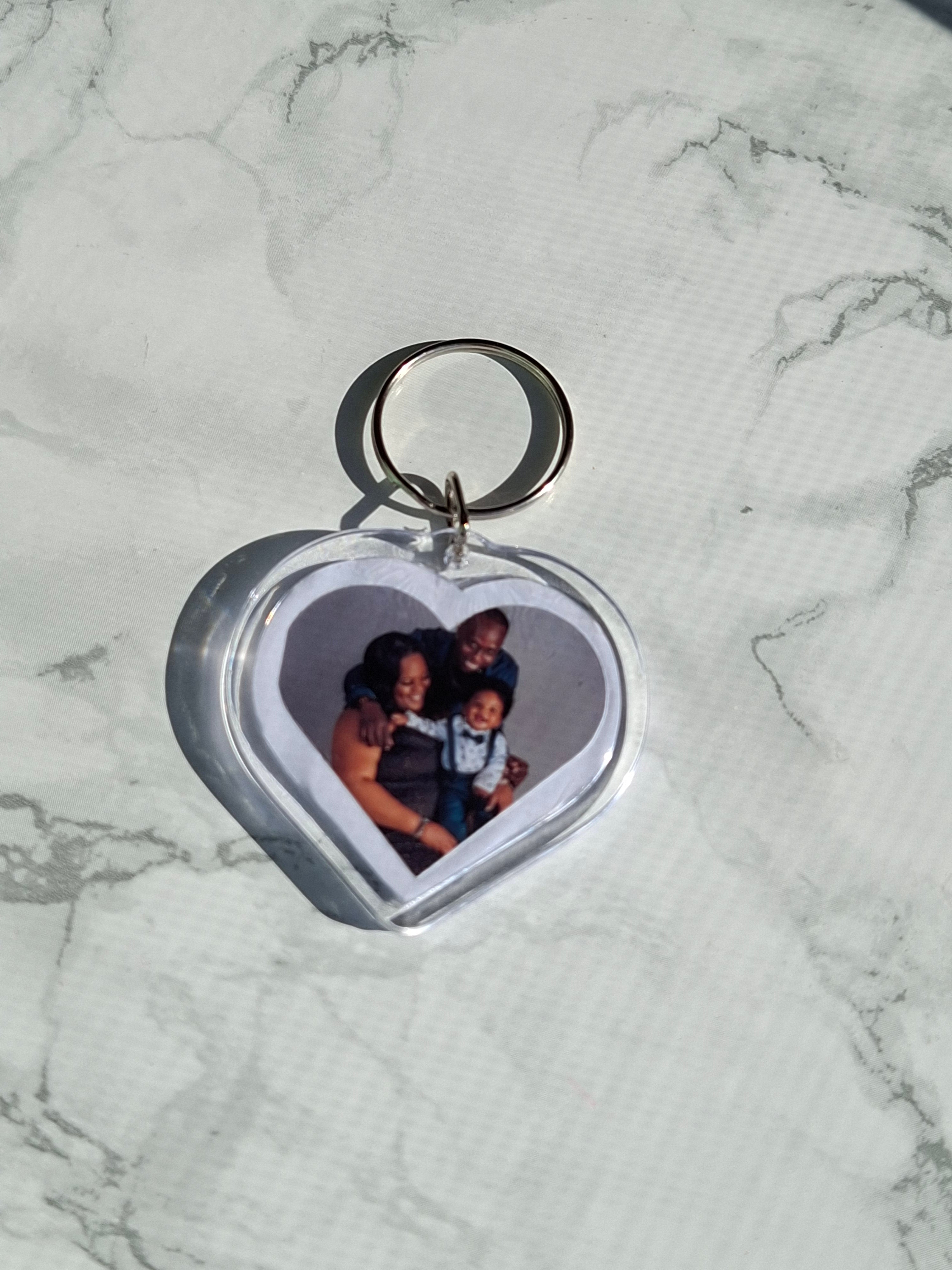 Double Sided Photo Keyring