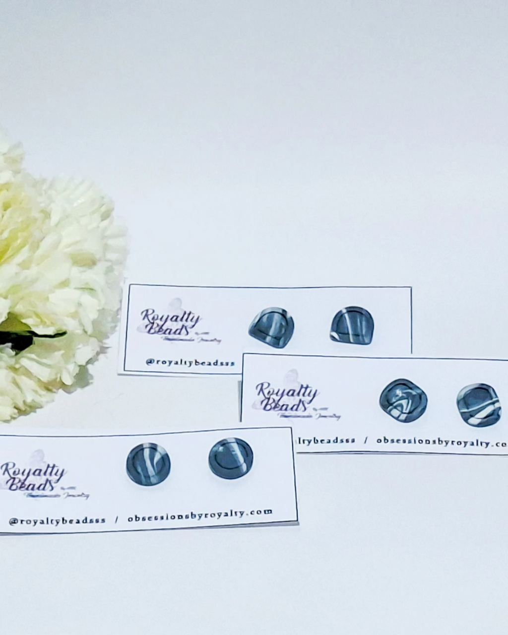 Blue Marble Stud