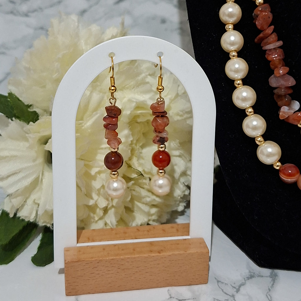 Carnelian & Pearls