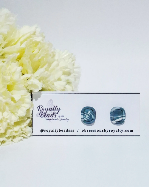 Blue Marble Stud