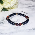 Black Onyx & Red Tiger Eye 8mm