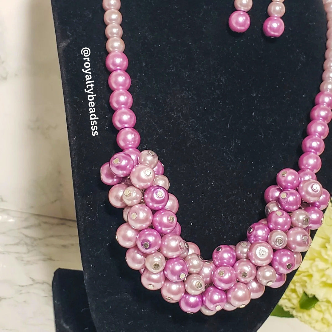 Blush Pink Chunky Necklace